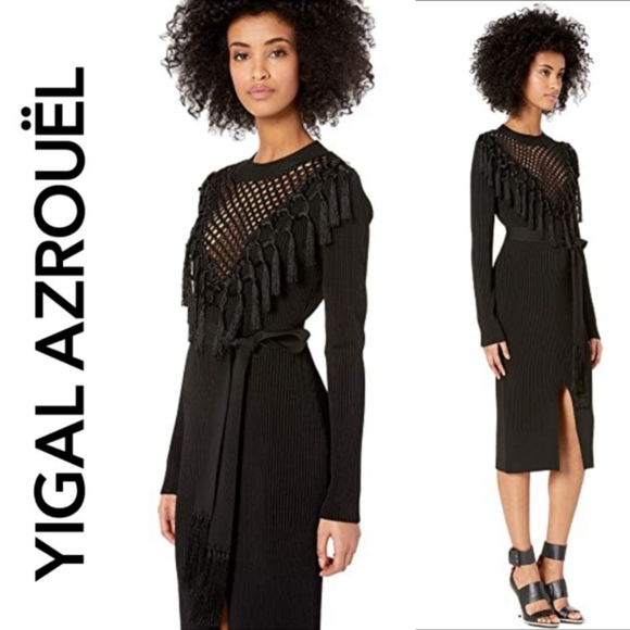 Yigal Azrouel Dresses & Skirts - 🆕️ Yigal Azrouel Macrame Knit Bodycon Dress